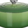 Gryder & Pander<Le Creuset Rund støbejernsgryde 6,7L Bamboo Green