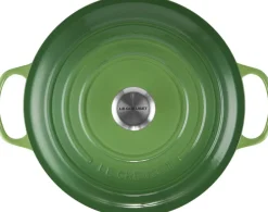 Gryder & Pander<Le Creuset Rund støbejernsgryde 6,7L Bamboo Green