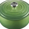 Gryder & Pander<Le Creuset Rund støbejernsgryde 4,2L Bamboo Green