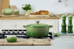 Gryder & Pander<Le Creuset Rund støbejernsgryde 4,2L Bamboo Green