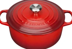 Gryder & Pander<Le Creuset Rund støbejernsgryde 5,3L Cerise