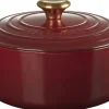 Gryder & Pander<Le Creuset Rund støbejernsgryde 4,2L Garnet