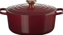 Gryder & Pander<Le Creuset Rund støbejernsgryde 5,3L Garnet