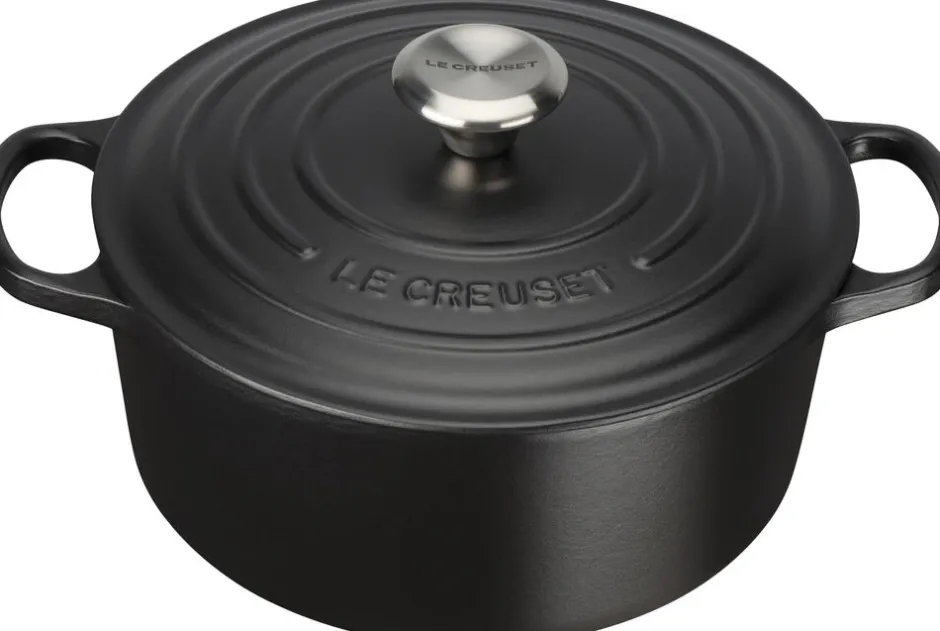Gryder & Pander<Le Creuset Rund støbejernsgryde 4,2L Matte Black