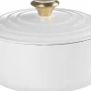 Gryder & Pander<Le Creuset Rund støbejernsgryde 4,2L White
