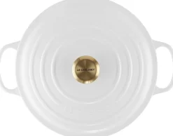 Gryder & Pander<Le Creuset Rund støbejernsgryde 6,7L White