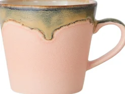 Kopper & Krus<HK Living 70s ceramics cappuccino mug blossom