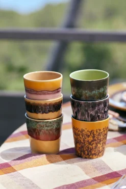 Kopper & Krus<HK Living 70s ceramics coffee mug tidal
