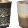 Tilbehør Til Bordet<HK Living 70s ceramics egg cups granite set of 4