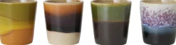 Tilbehør Til Bordet<HK Living 70s ceramics egg cups island set of 4
