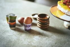 Tilbehør Til Bordet<HK Living 70s ceramics egg cups island set of 4