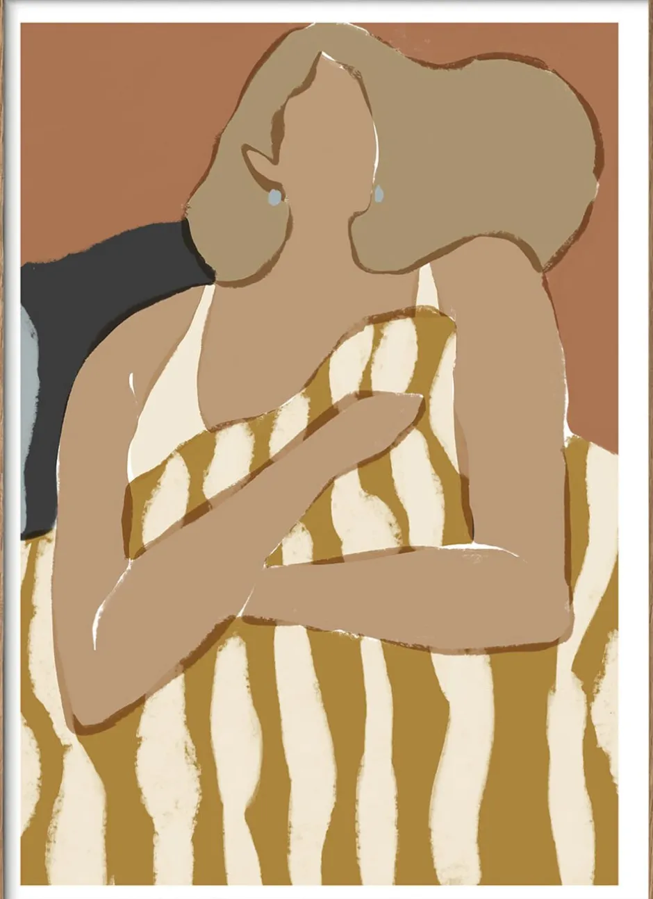 Plakater & Rammer<Poster & Frame Sacrée Frangine - Morning Stripes Flerfarvet