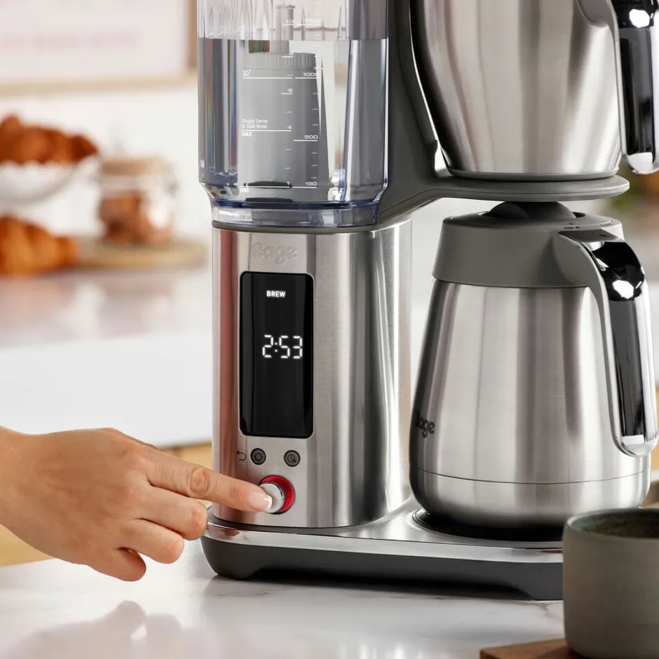 Kaffe & Te<SAGE SDC 465 BSS Luxe Brewer Thermal Coffee machine Brushed