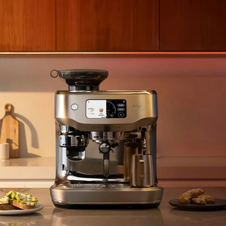 Kaffe & Te<SAGE SES 995 BSS Oracle Dual Boiler Espresso machine Brushed