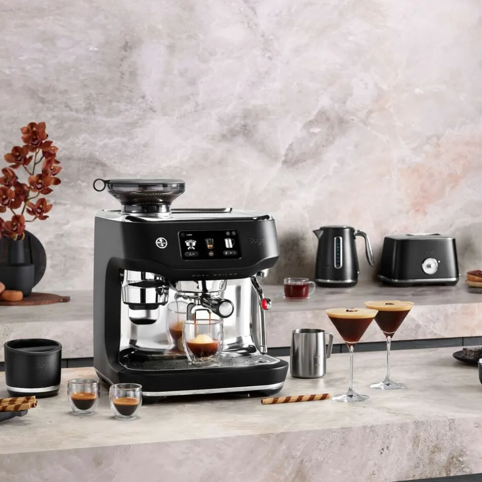 Kaffe & Te<SAGE SES 995 BTR Oracle Dual Boiler Espresso machine Black T