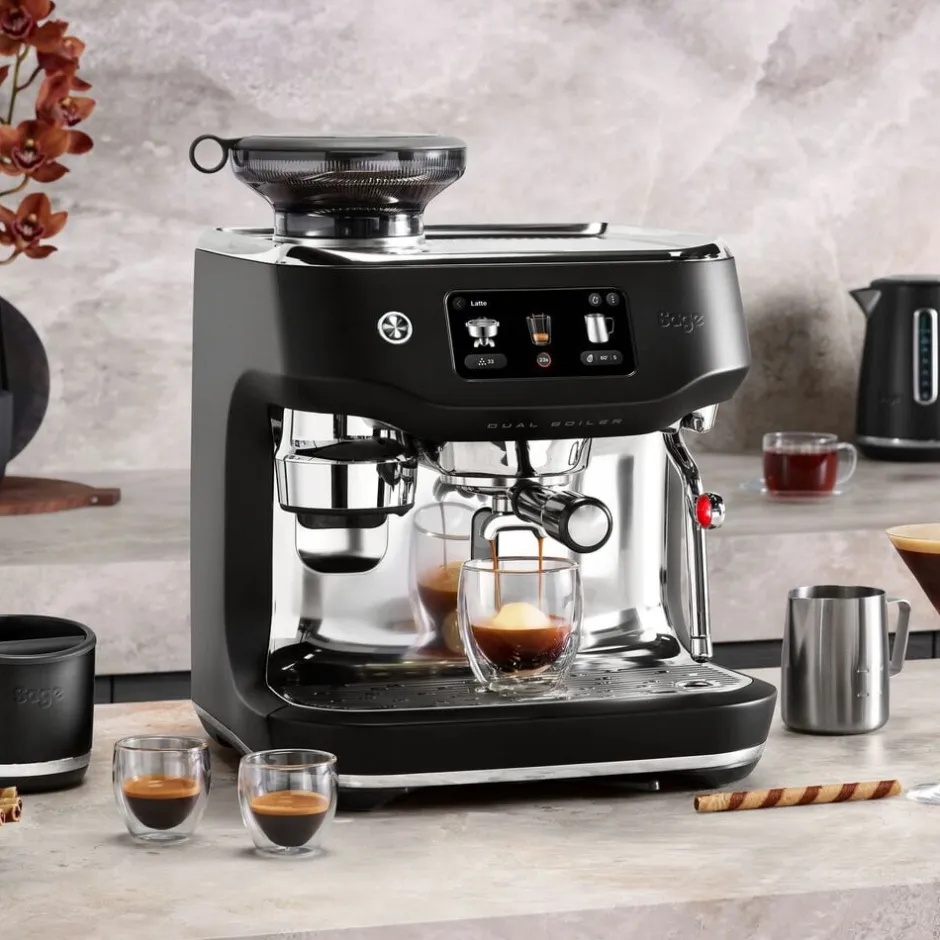 Kaffe & Te<SAGE SES 995 BTR Oracle Dual Boiler Espresso machine Black T
