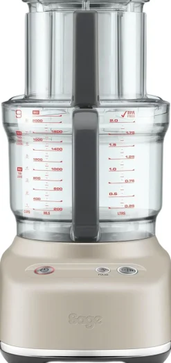 Køkkenmaskiner<SAGE SFP638ALM Paradice 9 Food processor Almond Nougat