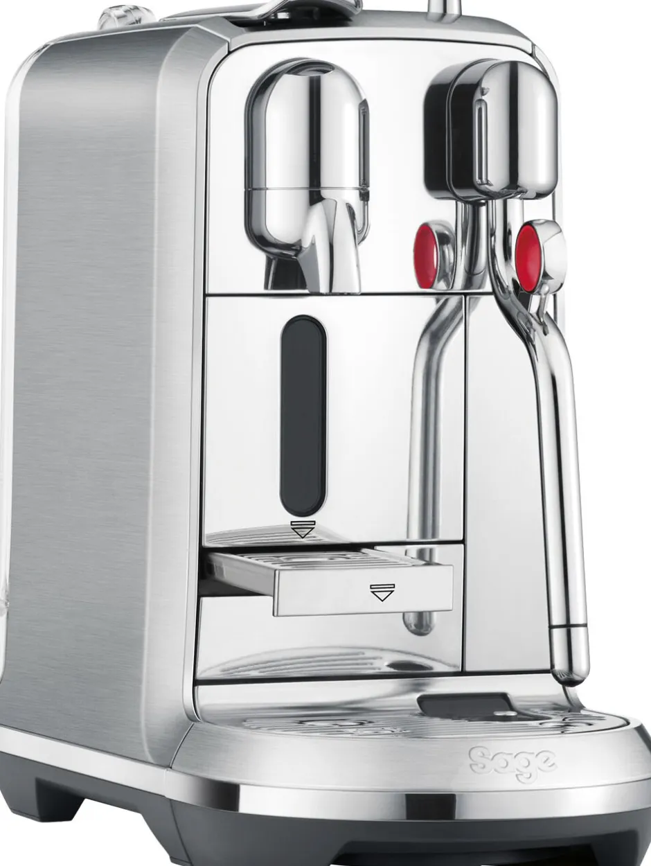 Kaffe & Te<Nespresso SAGE SNE 800 BSS KAPSELMASKINE The Creatista Plus - Brushed
