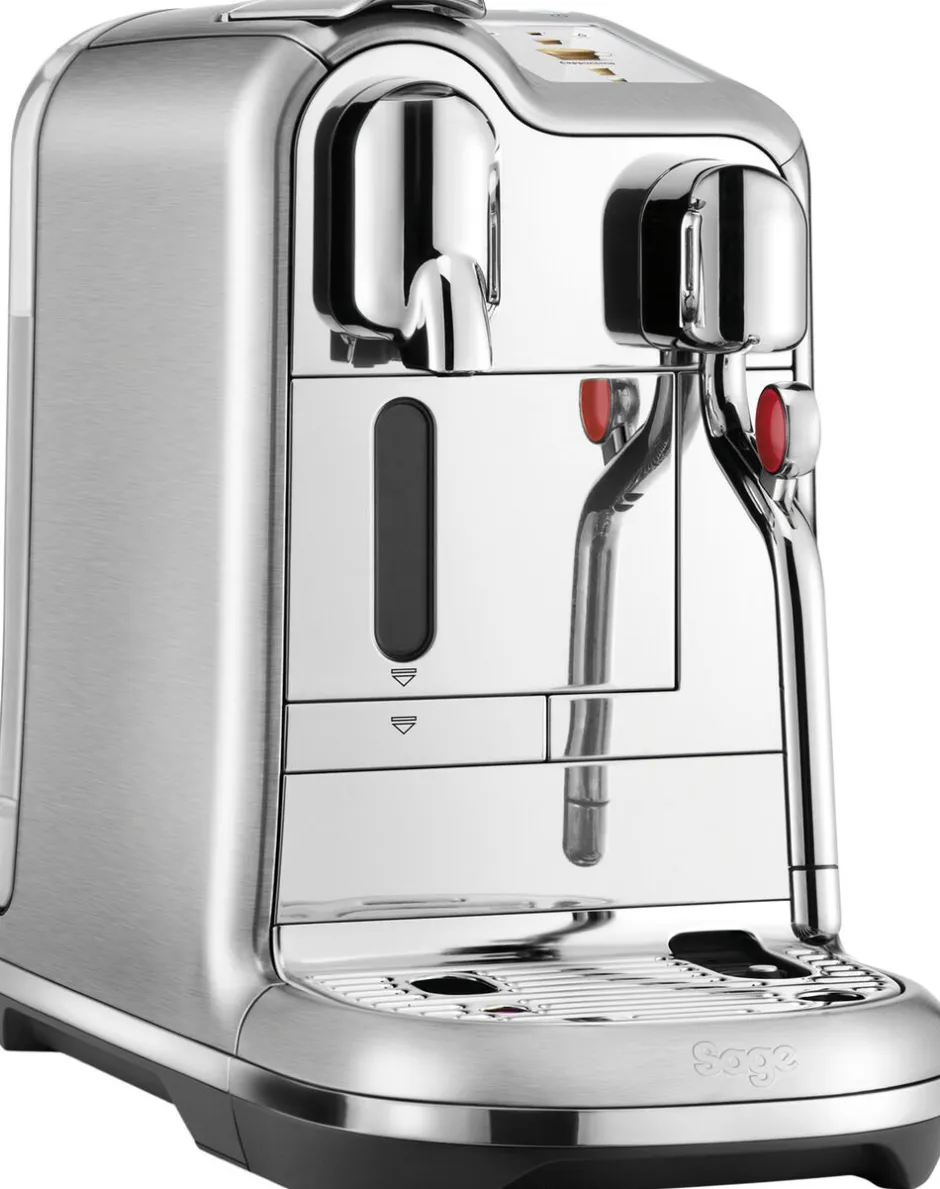 Kaffe & Te<Nespresso SAGE SNE 900 BSS KAPSELMASKINE The Creatista PRO - Brushed S