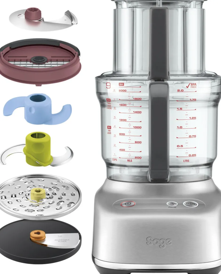 Køkkenmaskiner<SAGE The Paradice 9 Foodprocessor SPF 638 BSS