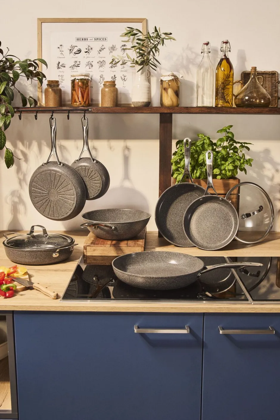 Gryder & Pander<Ballarini Salina Ceramic Wok, 30 cm, Aluminium, Titanium forstærket ke