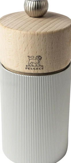 Køkkenartikler<Peugeot Saltkværn Line 12 cm Natur/grå Aluminium/Bøg