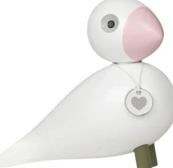 Figurer & Skulpturer<Kay Bojesen Sangfugl Love H15. 5 cm hvid/rosa