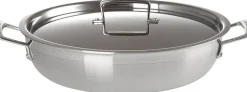 Gryder & Pander<Le Creuset Sautergryde m/ låg 3-ply rustfrit stål