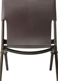 Møbler<Audo Copenhagen Saxe chair - Brunolieret eg / Brun læder