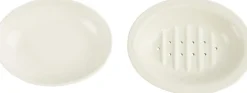 Badeværelsestilbehør<Ib Laursen Sæbeskål i 2 dele butter cream