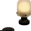 Trådløse Lamper<Gubi Seine Portable Lamp Base: Antique Brass, Shade: White