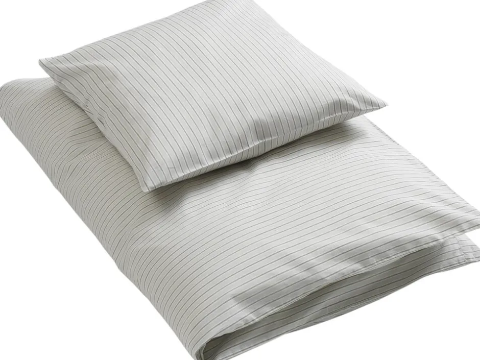 Sengetøj & Lagner<by KlipKlap Sengetøj voksen Alfred stripe moon grey