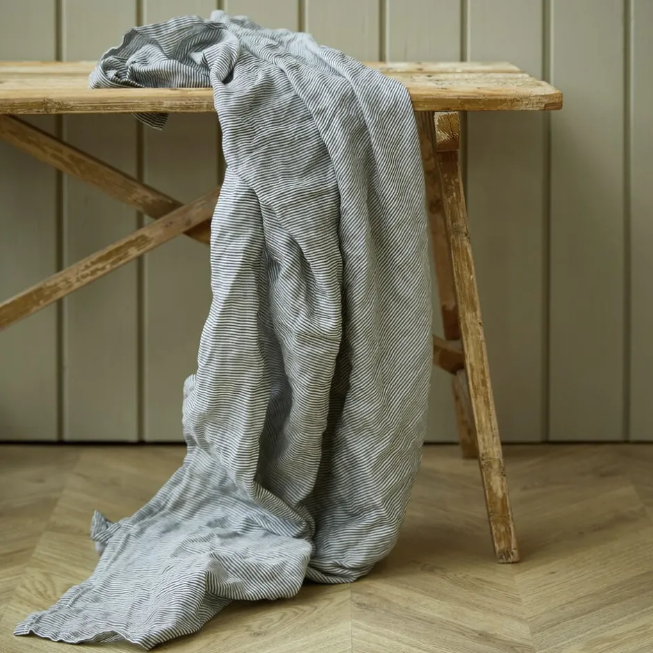 Sengetøj & Lagner<by KlipKlap Sengetøj voksen Emil stripe steel grey