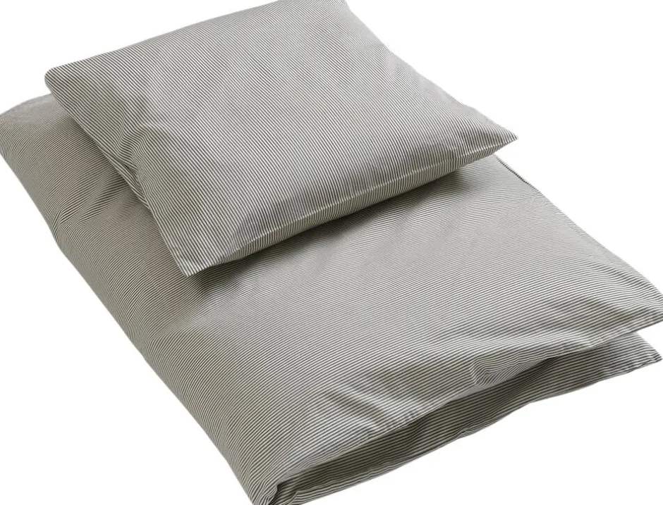 Sengetøj & Lagner<by KlipKlap Sengetøj voksen Emil stripe steel grey