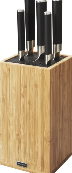 Køkkenknive & Sakse<Fiskars SENSEI FLEX KNIVBLOK MED 5 KNIVE