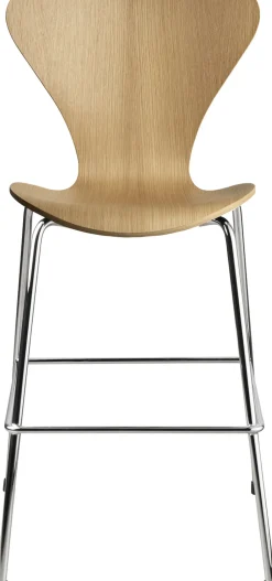 Møbler<Fritz Hansen Series 7 Junior - Oak / Chromed base