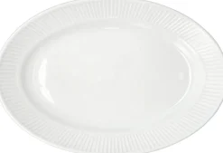 Skåle & Fade<Pillivuyt Serveringsfad Plissé 28 x 19 cm Hvid
