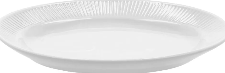 Skåle & Fade<Pillivuyt Serveringsfad Plissé 28 x 19 cm Hvid