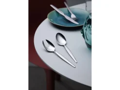 Bestik<Gense Serveringsske Twist 22 cm Blankt stål