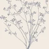 Tilbehør Til Bordet<Ib Laursen Serviet blå blomstersilhuet 16 stk pr pakke
