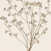 Tilbehør Til Bordet<Ib Laursen Serviet brun blomstersilhuet 16 stk pr pakke