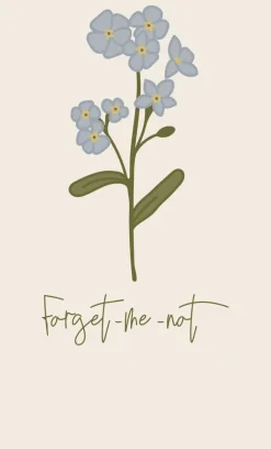 Tilbehør Til Bordet<Ib Laursen Serviet Forget-me-not 16 tk pr pakke