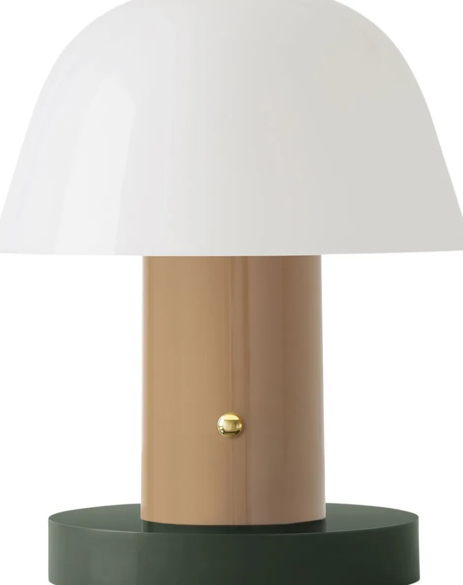 Trådløse Lamper<&Tradition Setago JH27 Table Lamp Nude/forest