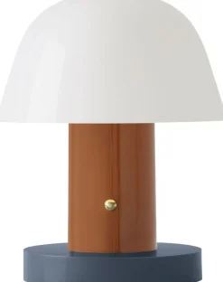 Trådløse Lamper<&Tradition Setago JH27 Table Lamp Rust/thunder