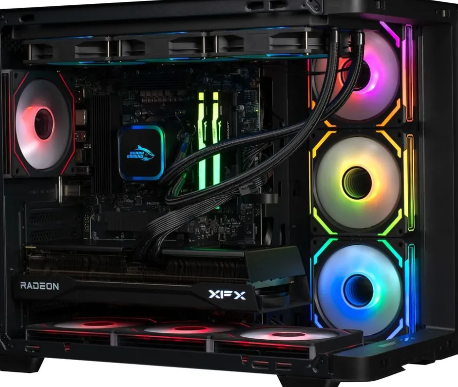 Elektronik<Shark Gaming Shark Deep Blue 9070 XT Gaming PC