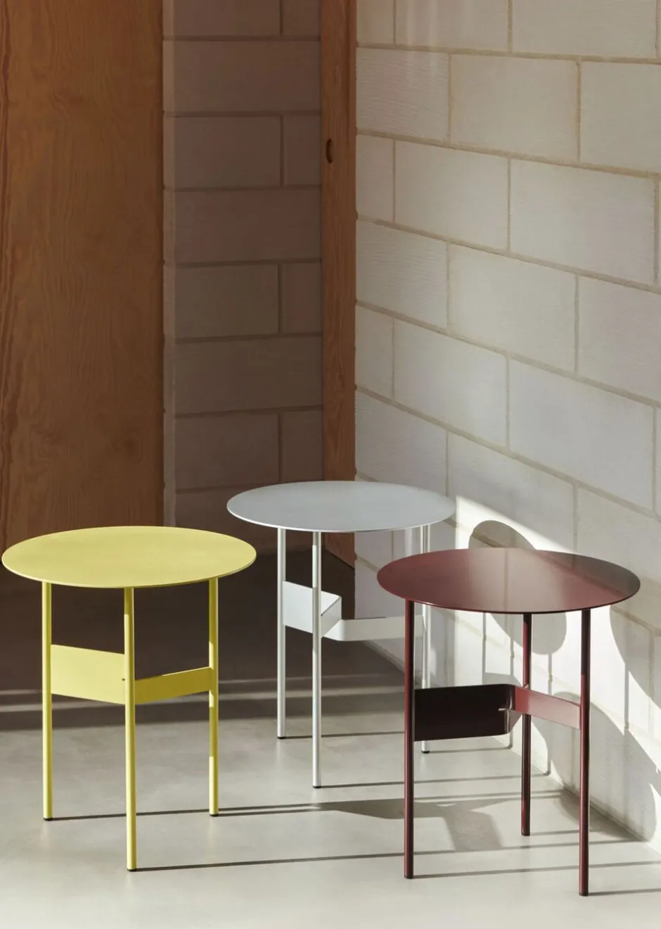 Møbler<Hay Shim Coffee Table-Ø45 x H51-Silver