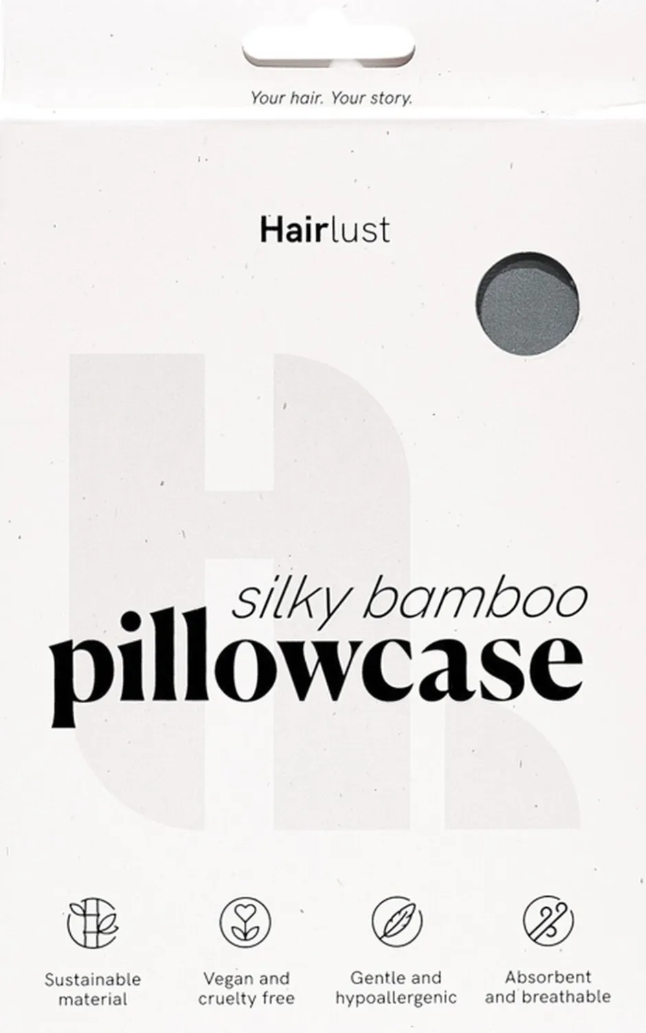 Sengetøj & Lagner<Hairlust Silky Bamboo Pillowcase Cloud gray