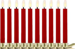 Juletræspynt<Sirius Sille Voks Juletræslys 10 stk