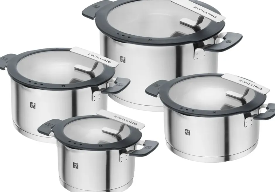 Gryder & Pander<Zwilling Simplify Grydesæt, 4-dele, Rustfrit stål