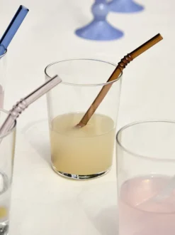 Bar & Vin<Hay Sip-Swirl Straw Set of 4-Opaque mix